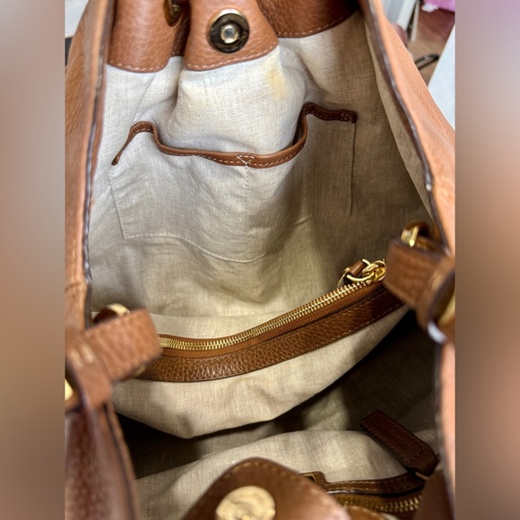 Michael Kors "Skorpios" Pebbled Leather Bag EUC - Picture 8 of 12